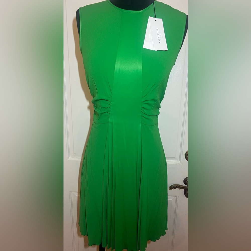 Sandro green prairie dress